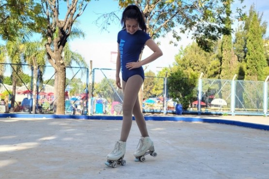 Patinadora Abril Ortega.