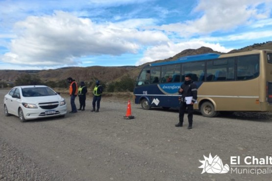 Los controles se realizan en los accesos a El Chaltén.