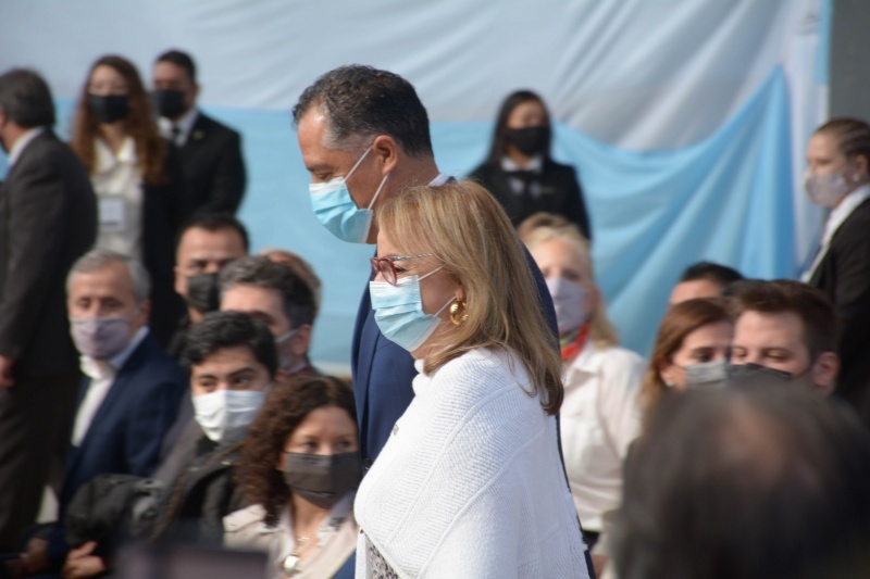 Eugenio Quiroga junto a Alicia Kirchner.