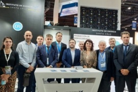 Inauguraron formalmente el stand del Instituto de Energía en la Exposición AOG 2022