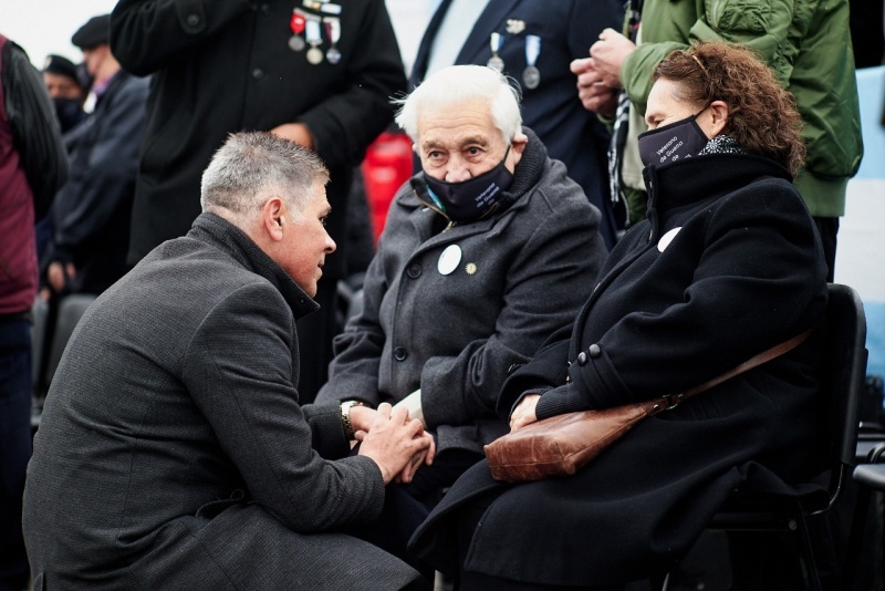 Pablo Gonzalez en el acto de Río Gallegos.