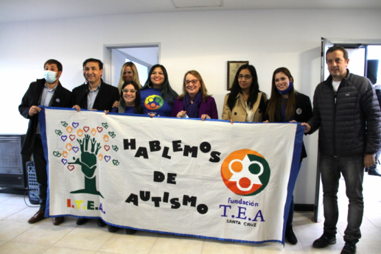 Alicia Kirchner inauguró el nuevo edificio de la Fundación TEA en Río Gallegos. 