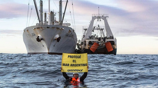 Greenpeace denunció pesca incontrolada frente a Madryn.