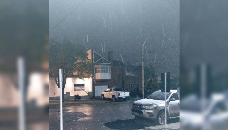 Nieve en Río Gallegos.