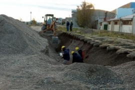 Servicios Públicos recorrió avance de nuevas obras en Puerto Deseado