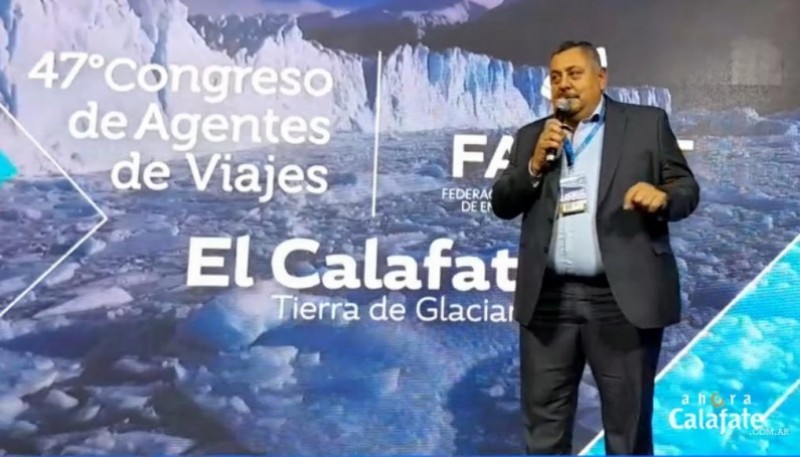 Rubén Martínez, referente regional de la Asociación Argentina de Agencias de Viajes y Turismo (foto Ahora Calafate)