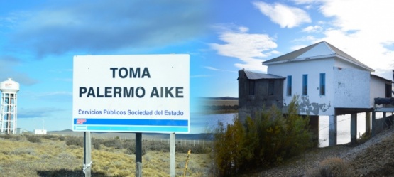 Actual acueducto en Palermo Aike.