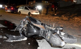 Automovilista ebrio chocó a un joven en motociclista