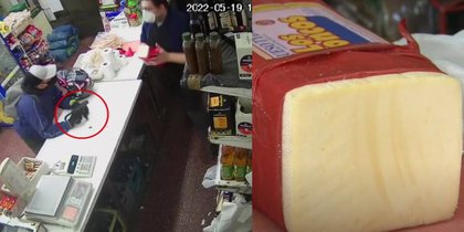 Quisieron robarle a mano armada y se defendió a los golpes con una horma de queso de 3 kilos