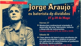 Ex baterista de Divididos dará una masterclass en Río Gallegos