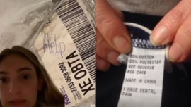 "¡Socorro!": Encontraron mensajes ocultos pidiendo ayuda en etiquetas de ropa