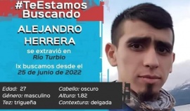 Sigue la búsqueda del joven desaparecido en Río Turbio