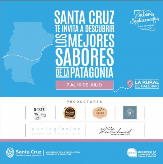 Sabores Santacruceños presente en la feria nacional “Caminos y Sabores”