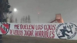 Pasacalles amenazantes a jugadores de Independiente en la previa del clásico ante Racing