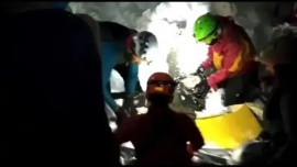 Rescataron a una persona sepultada bajo la nieve en Ushuaia