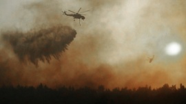 Se estrelló helicóptero anti incendios en Grecia y hay dos tripulantes muertos