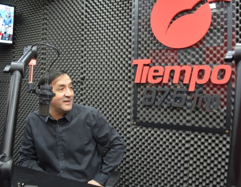 Pablo Grasso en el nuevo estudio de TiempoFM. (Foto de archivo).