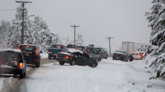 La nieve azotó la provincia.