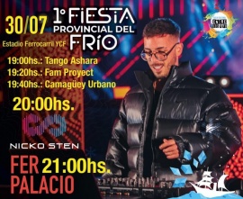 Mañana se presenta Fer Palacio en la 1ª Fiesta Provincial del Frío