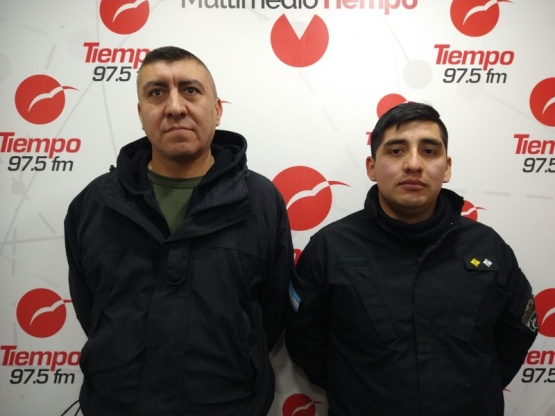 Oficial Subinspector Solís y el Sargento Primero Brizuela