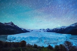 Captaron luces extrañas sobre El Glaciar Perito Moreno