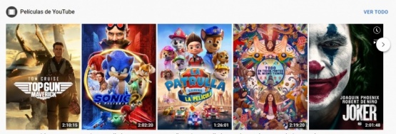 Tres canales para ver películas gratis en YouTube