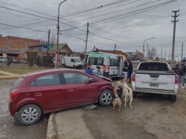 Dos mujeres lesionadas tras fuerte choque en Río Gallegos