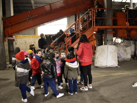 Niños del Jardín Juanito Bosco visitaron la planta de tratamiento de residuos sólidos urbanos