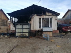 Incendio consumió una casa por completo