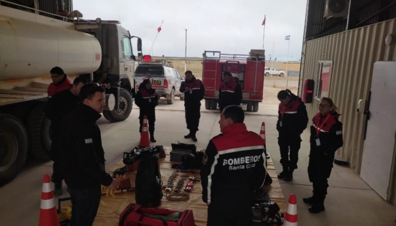 La minera Cerro Moro recibió a personal de Bomberos y Protección Civil