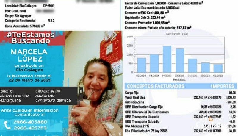 Las fotos de personas desaparecidas estarán en las boletas de servicios 