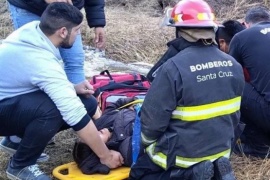 Rescataron a una mujer accidentada en El Calafate