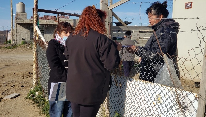 Municipio y Nación realizaron un abordaje territorial en el barrio Golfo San Jorge 