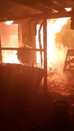 Voraz incendio en Río Gallegos