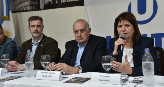 Diego Bavio, Alberto Assef y Patricia Bullrich 