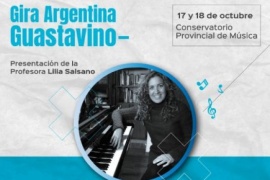 La pianista Lilia Salsano brindará clases y concierto en el marco de la “Gira Guastavino”