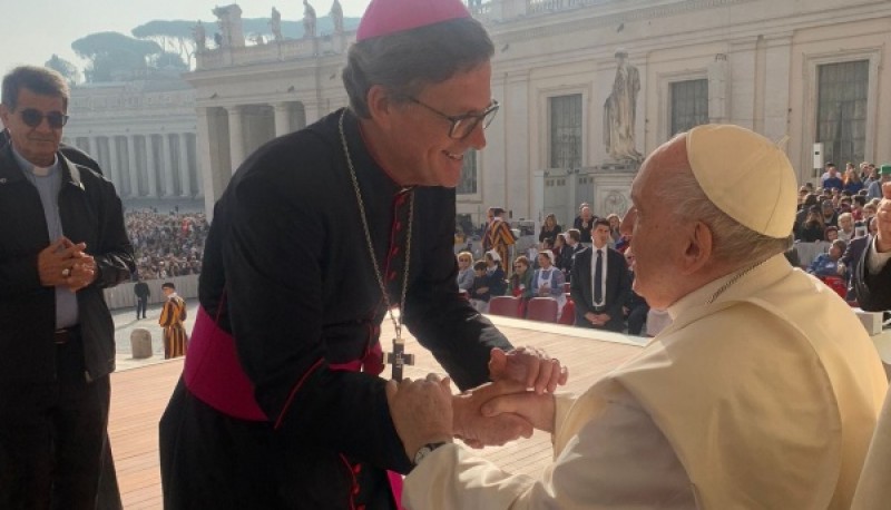 Jorge García Cuerva estuvo con el Papa Francisco