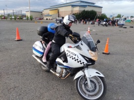 Los niños pasearon en moto en el Paseo de la Seguridad 2022
