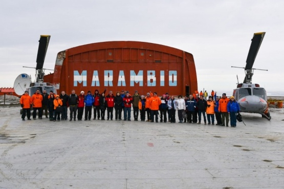 El acto se realizó en la base Marambio.