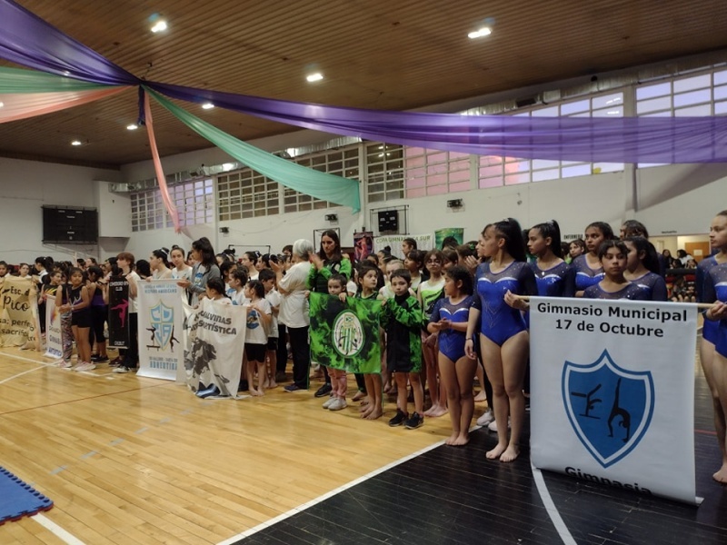 Acto inaugural del Torneo Regional de gimnasia artística “Copa Gimnástica Sur”.