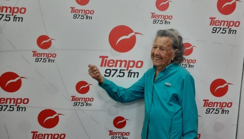 Elisa Forti, corredora de 87 años de edad.