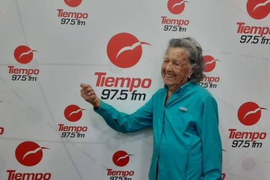 Elisa Forti, corredora de 87 años de edad.