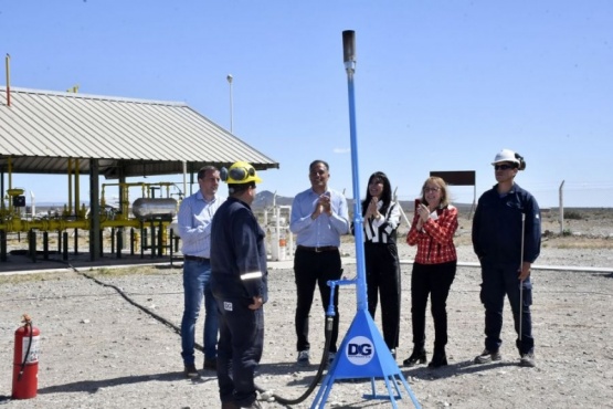 Alicia Kirchner inauguró la planta de gas en Las Heras