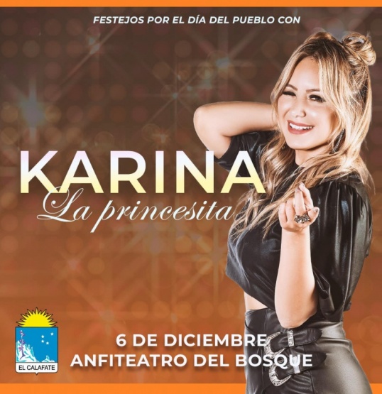 Karina “La Princesita” estará en el cumpleaños de El Calafate