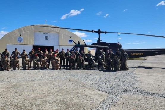 Fuerzas Especiales realizó ejercicios de adiestramiento con la Fuerza Aérea Argentina