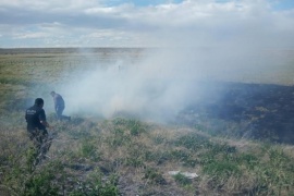 Se desató un incendio en la zona rural de La Esperanza