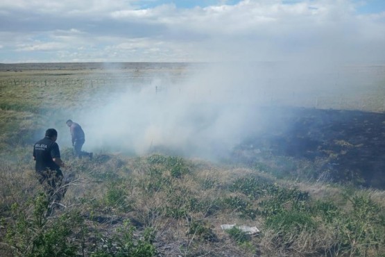 Se desató un incendio en la zona rural de La Esperanza 