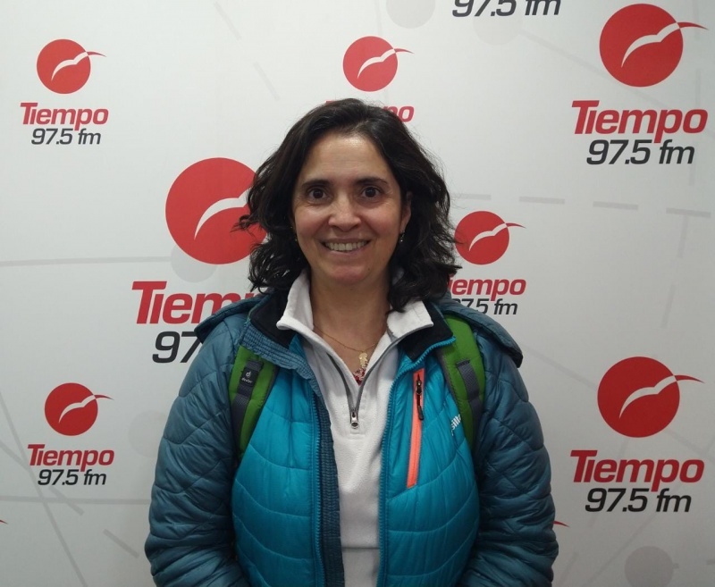 María Valeria Alvarez realizó el Camino de Santiago de Compostela. 