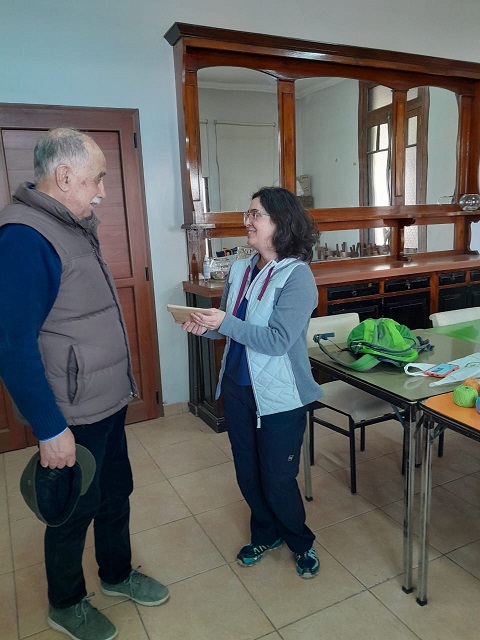 María Valeria Alvarez realizó el Camino de Santiago de Compostela. 