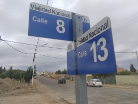 La 13 asfaltada está abierta a la circulación hasta calle 8